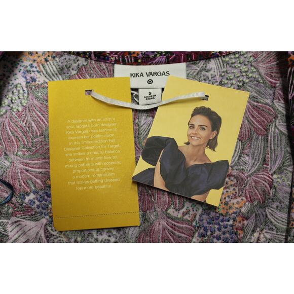 *NEW* KIKA VARGAS WOMEN'S CORAL REEF SCALLOP EDGE WRAP TOP - Picture 3 of 5